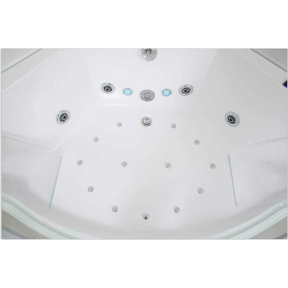 Hydromasážna vaňa so svetelnou terapiou ATLANTIC L 140 x 140 cm