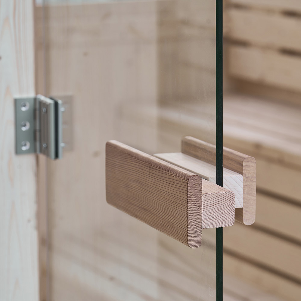 Záhradná sauna HYGGE DELUXE - 230 cm x 220 cm pre 4-6 osôb