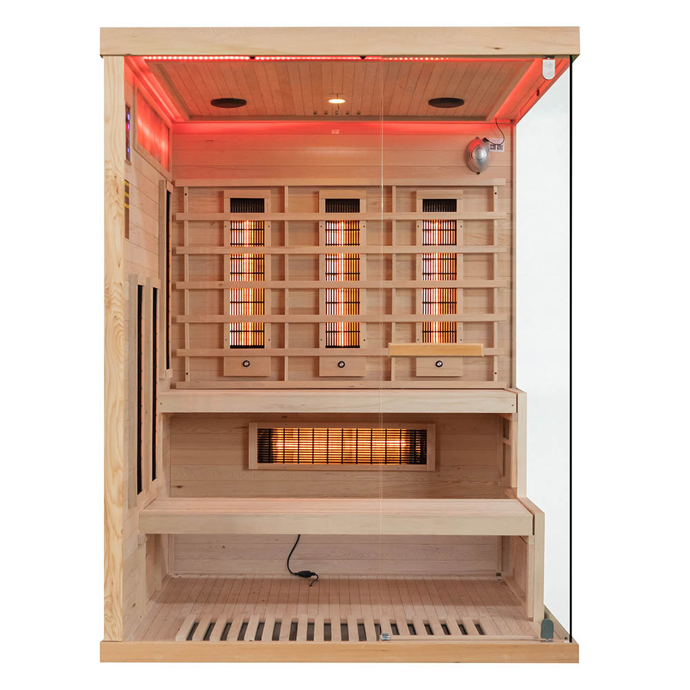 M-SPA EP3R Ľavá infrasauna s himalájskymi soľnými kameňmi 150 x 140 x 200 cm