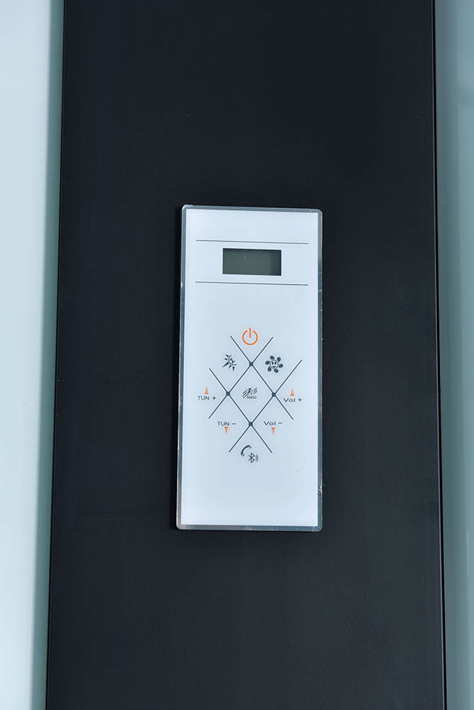 M-SPA - Sprchovací box 550 s hydromasážou 120 x 80 x 215 cm, ľavá verzia