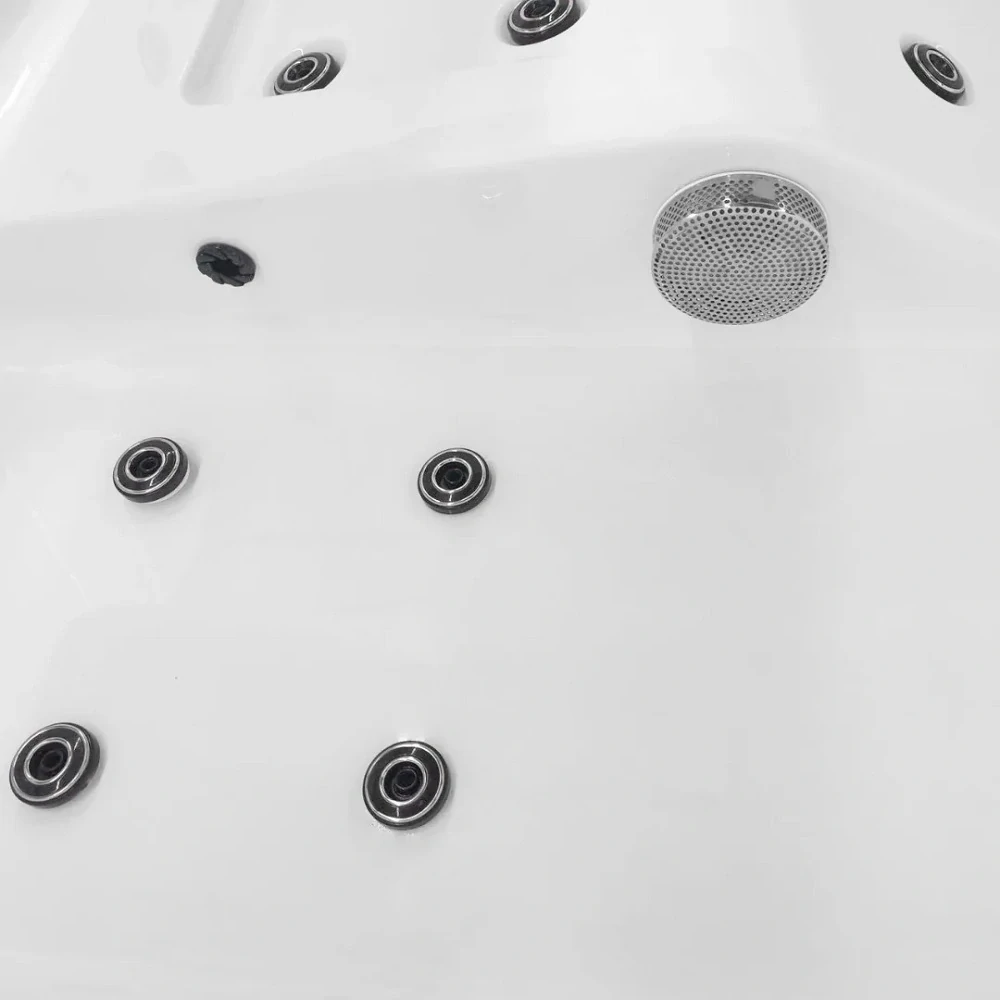 Vonkajšia vírivka pre 2 osoby Sanotechnik Korfu biela 190x140cm