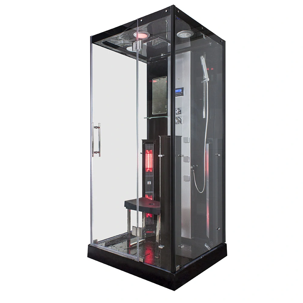 M-Spa - TRIO - Infrasauna, parná sauna a sprchový box 100 x 90 x 215 cm