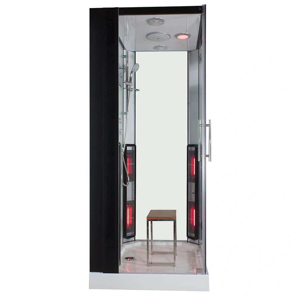 M-spa TRIO - Infrasauna, parná sauna a sprchový box 100 x 90 x 215 cm