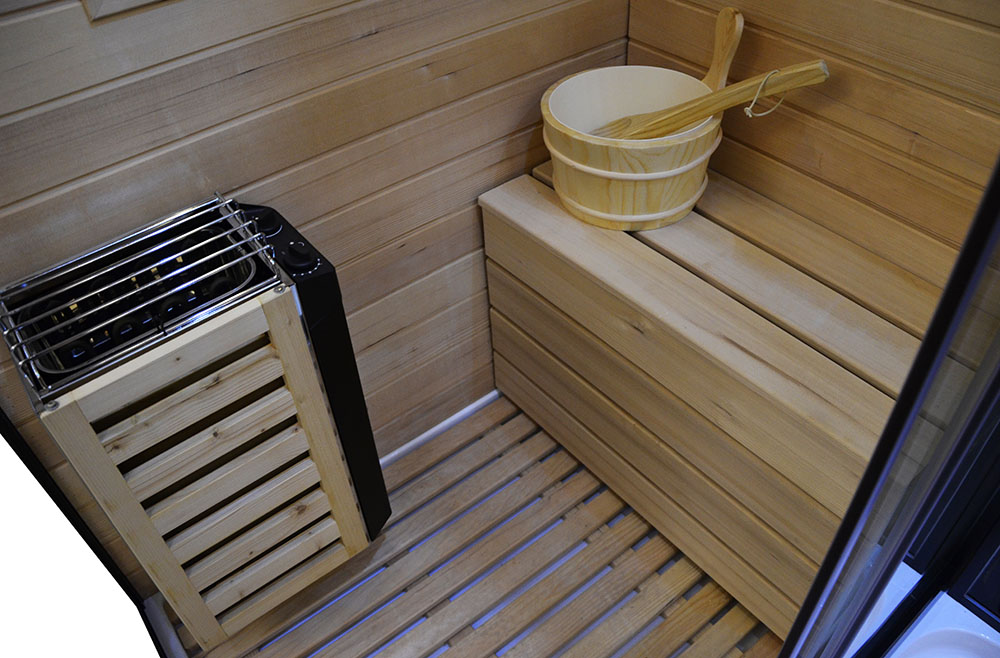M-Spa - Sauna so suchou parou s funkciou hydromasáže 180 x 110 x 223 cm ľavá