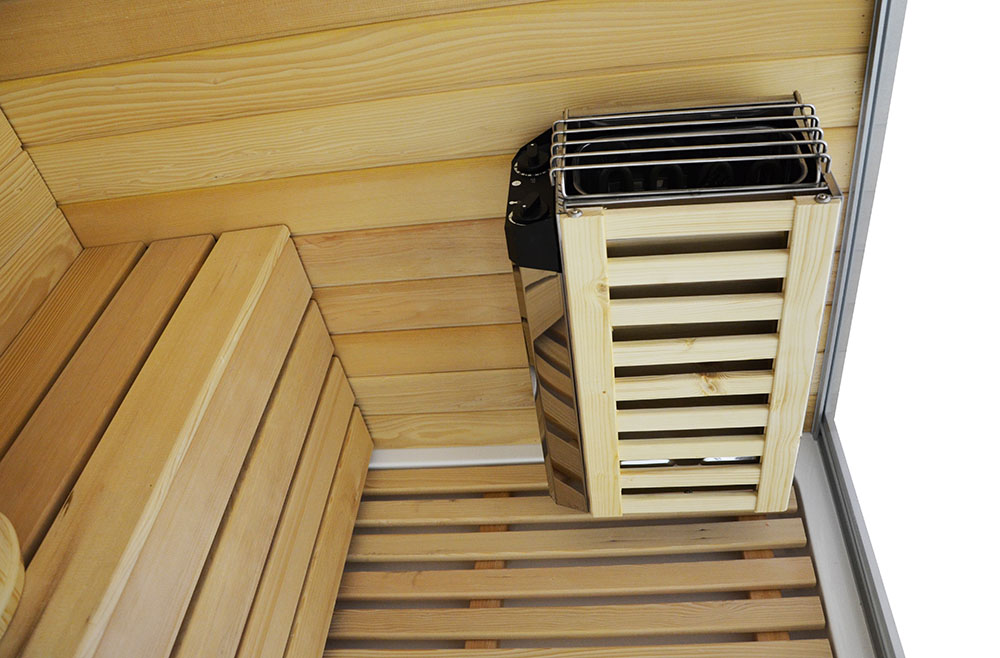 M-SPA - Suchá sauna s parou a sprchovací box TRIO pravý 180 x 110 x 223 cm