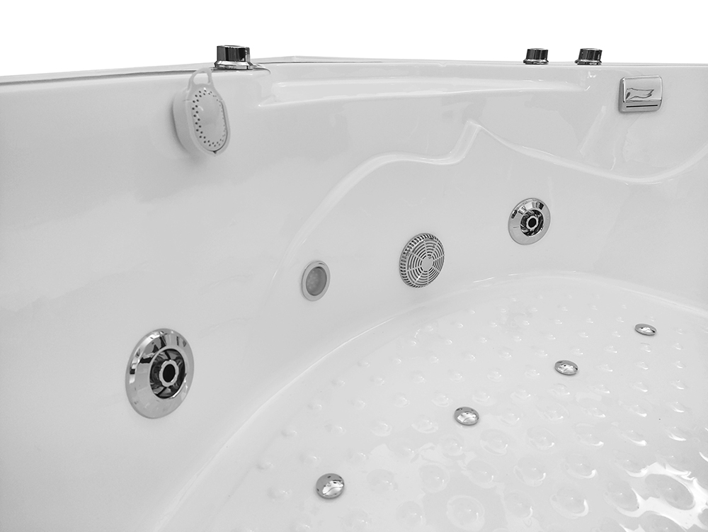 M-SPA - Kabino SPA vaňa s hydromasážou a funkciou parnej sauny 135 x 135 x 220 cm