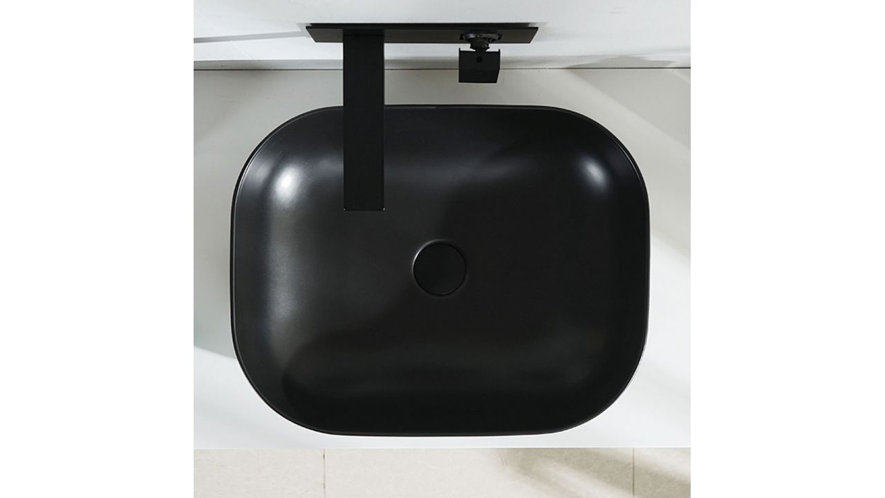REA - Umývadlo na dosku BELINDA BLACK MAT 