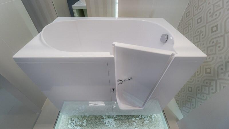 Bezbariérová vaňa s dvierkami ELEGANCA 115P - 115 x 68 cm dvierka na pravej strane