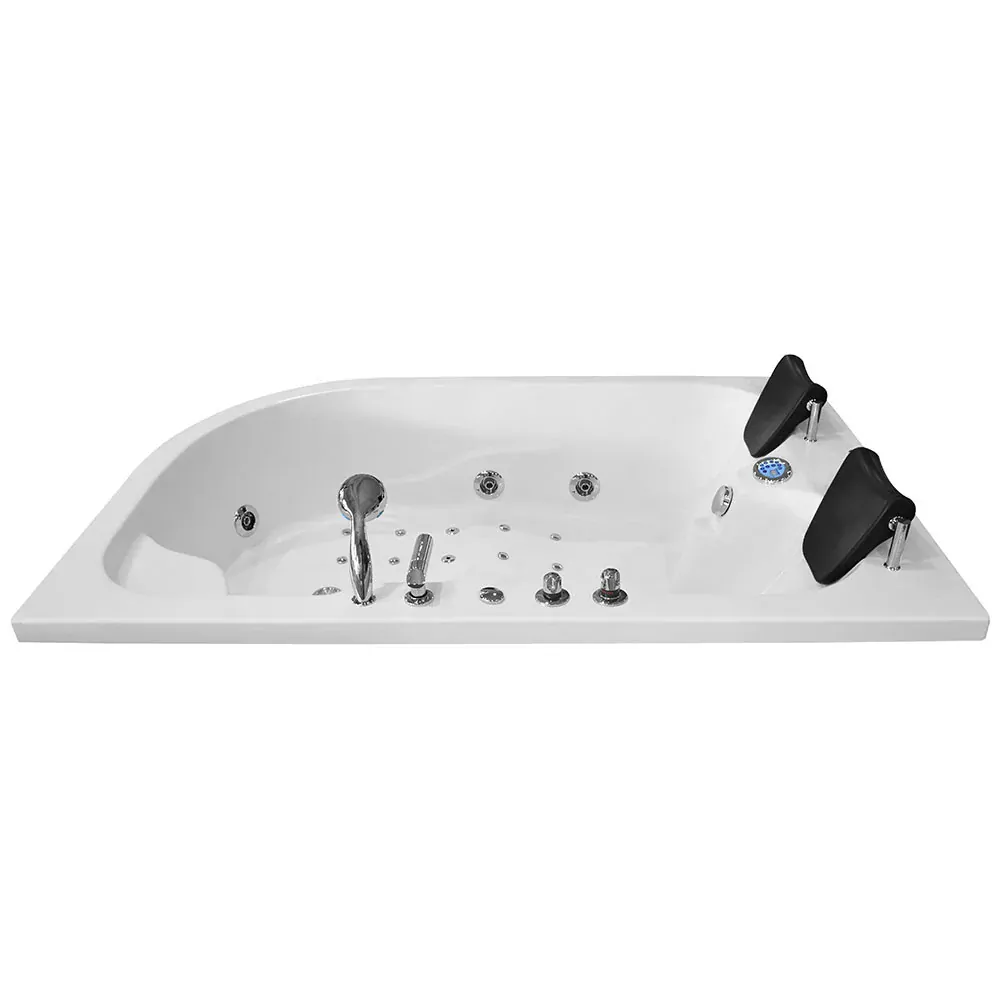 M-SPA - Ľavá kúpeľňová vaňa SPA s hydromasážou 180 x 120 x 54 cm