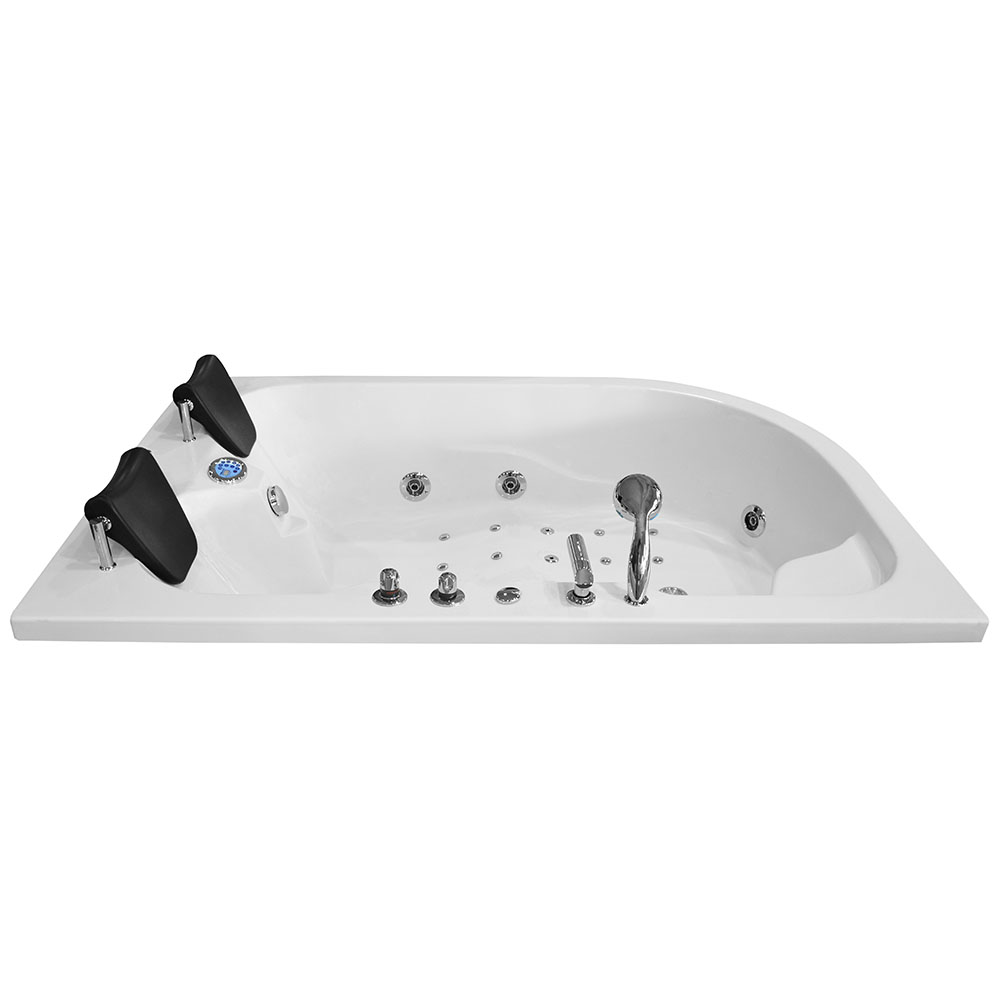 M-SPA - Pravá kúpeľňová vaňa SPA TURBO PLUS hydromasážou 180 x 120 x 54 cm