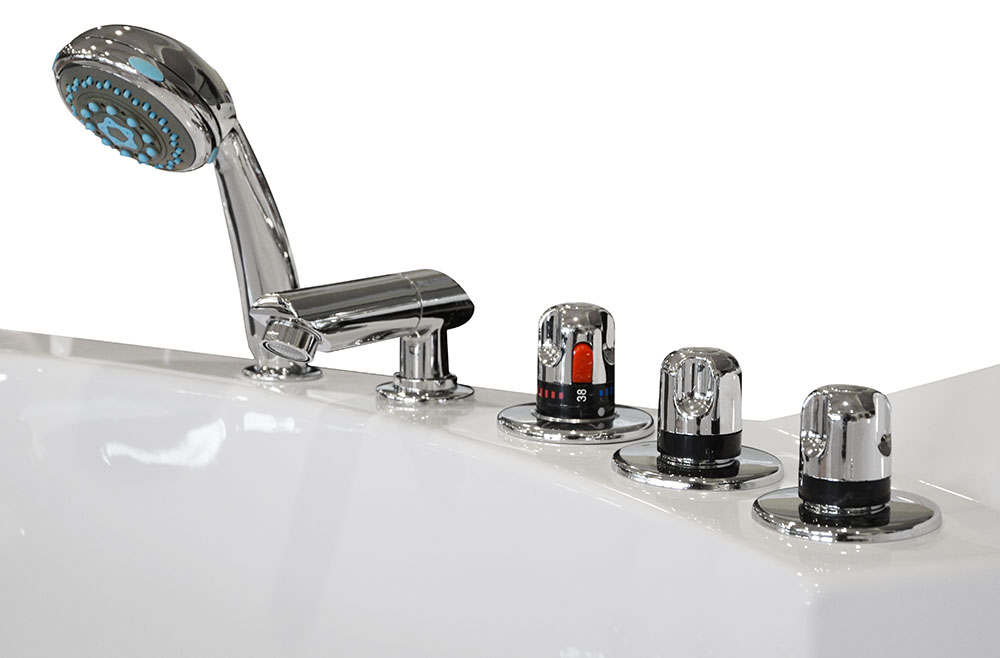 M-SPA - Kúpeľňová vaňa s hydromasážou biela TURBO PLUS 2-miestna 157 x 157 x 67 cm