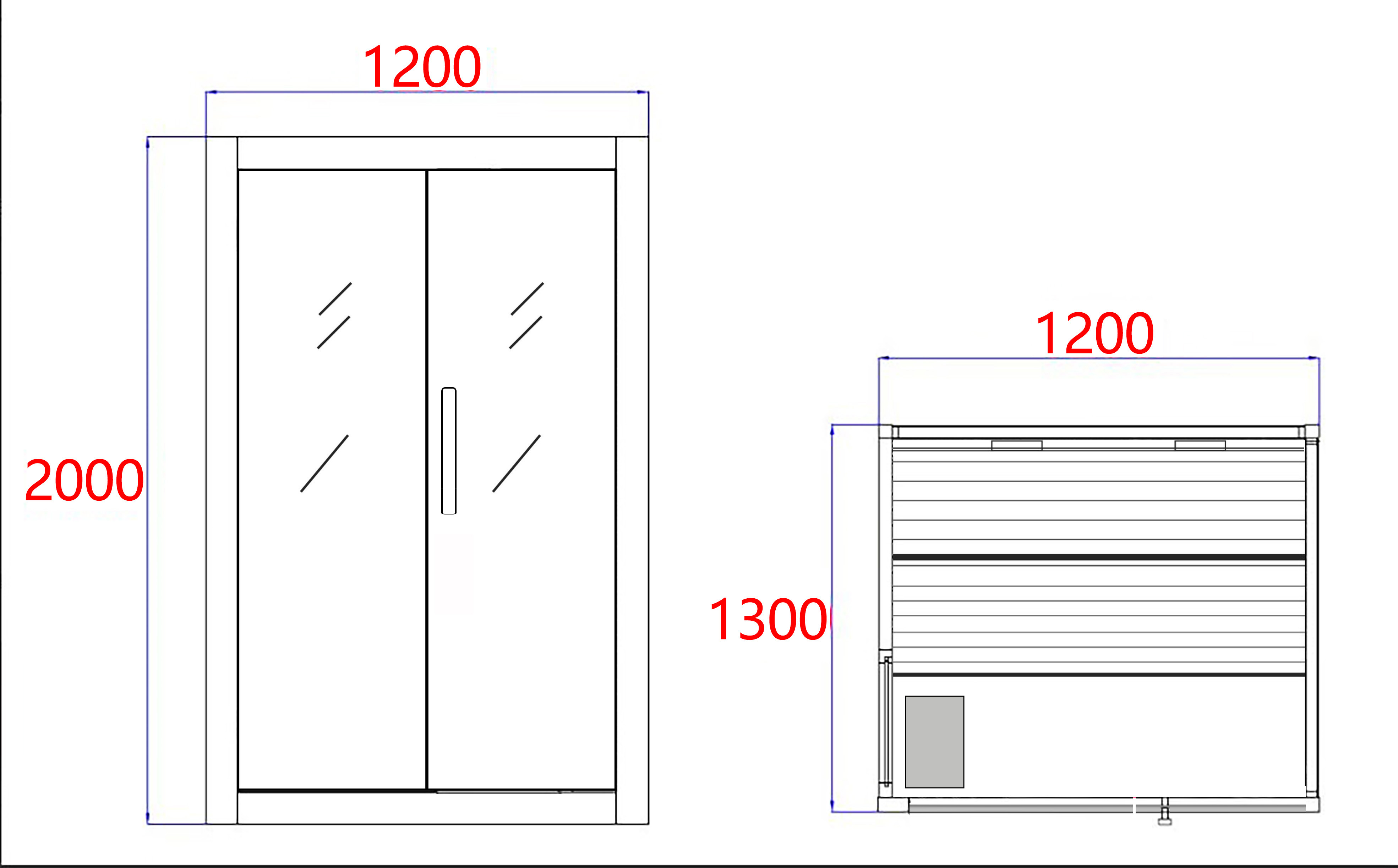 Sauna PANORAMA BLACK pre 2 osoby