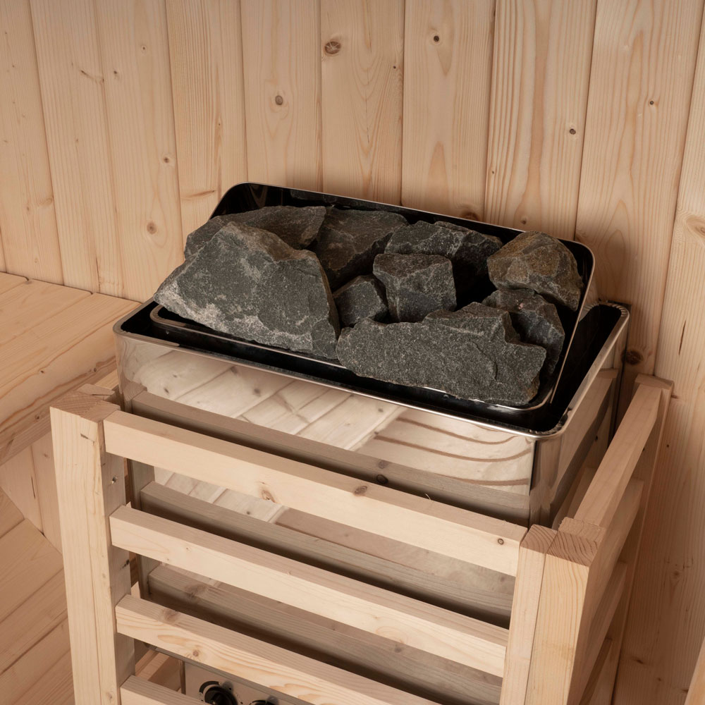 Vonkajšia sudová sauna LAHTI M - 195 x 120 cm pre 2 osoby