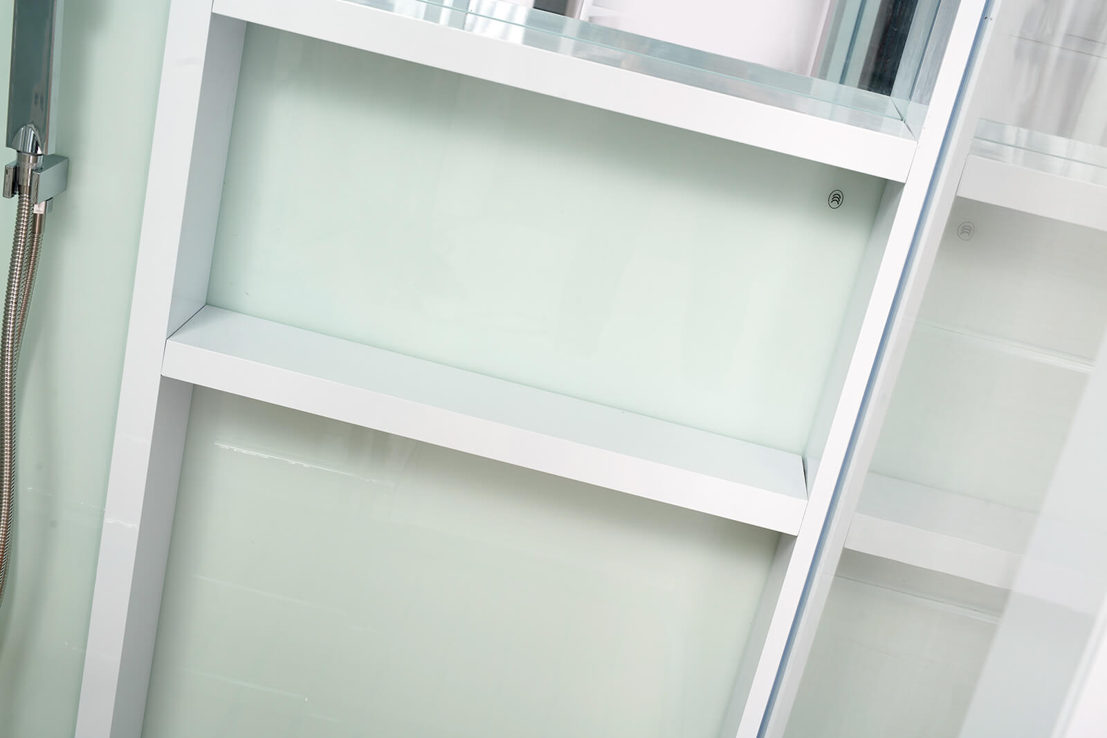LUXOR XL Parná sprcha s vodopádom a parná sauna - 120 x 90 cm čierna