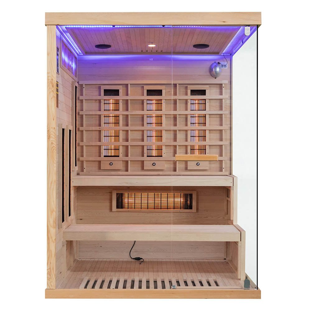 M-SPA EP3R Ľavá infrasauna s himalájskymi soľnými kameňmi 150 x 140 x 200 cm