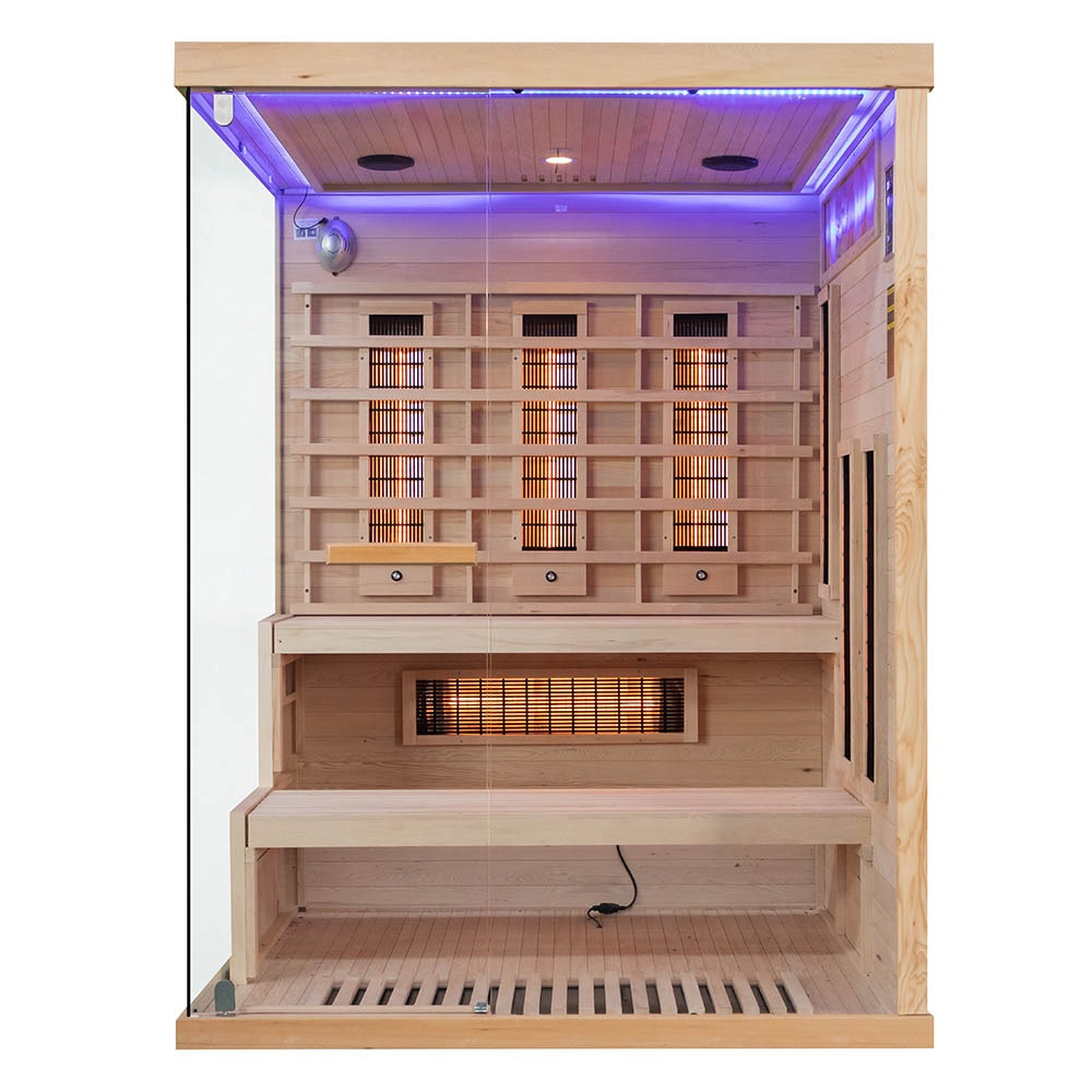 M-SPA EP3R Pravá infrasauna s himalájskymi soľnými kameňmi 150 x 140 x 200 cm