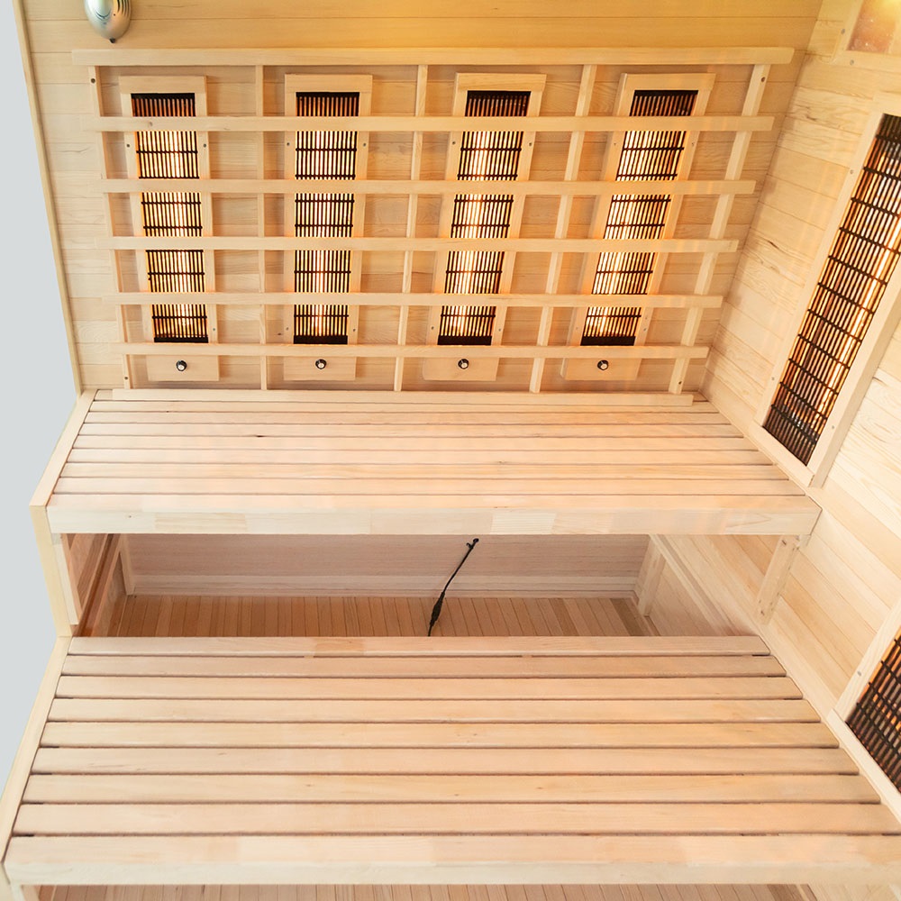 M-SPA EP4R XL Pravá infrasauna s himalájskymi soľnými kameňmi 180 x 160 x 200 cm