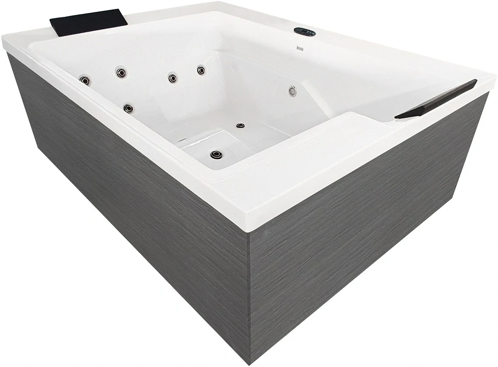 Vonkajšia vírivka pre 2 osoby Sanotechnik Korfu biela 190x140cm