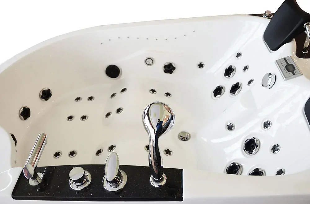 M-SPA 1062 Ľavá kúpeľňová vaňa s hydromasážou 180 x 120 x 61 cm