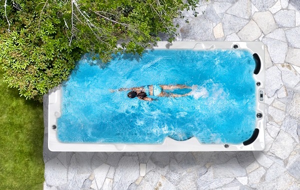 Celoročný bazén SwimSpa Sanotechnik Menorca 450x228cm pre 5 osôb s protiprúdovým systémom
