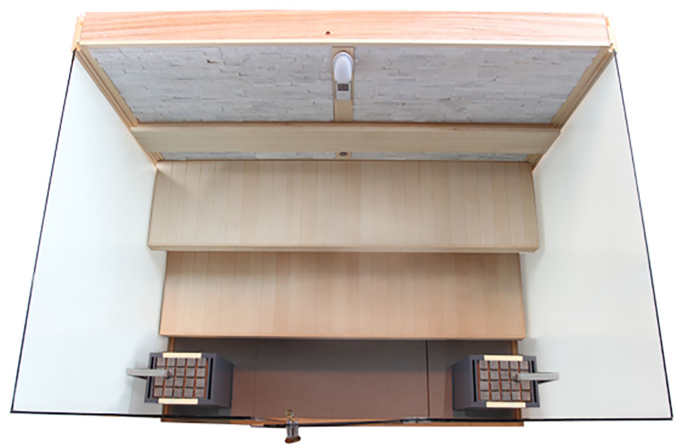 M-SPA - Suchá sauna s pieckou pre 8 osôb 300 x 200 x 210 cm 12kW
