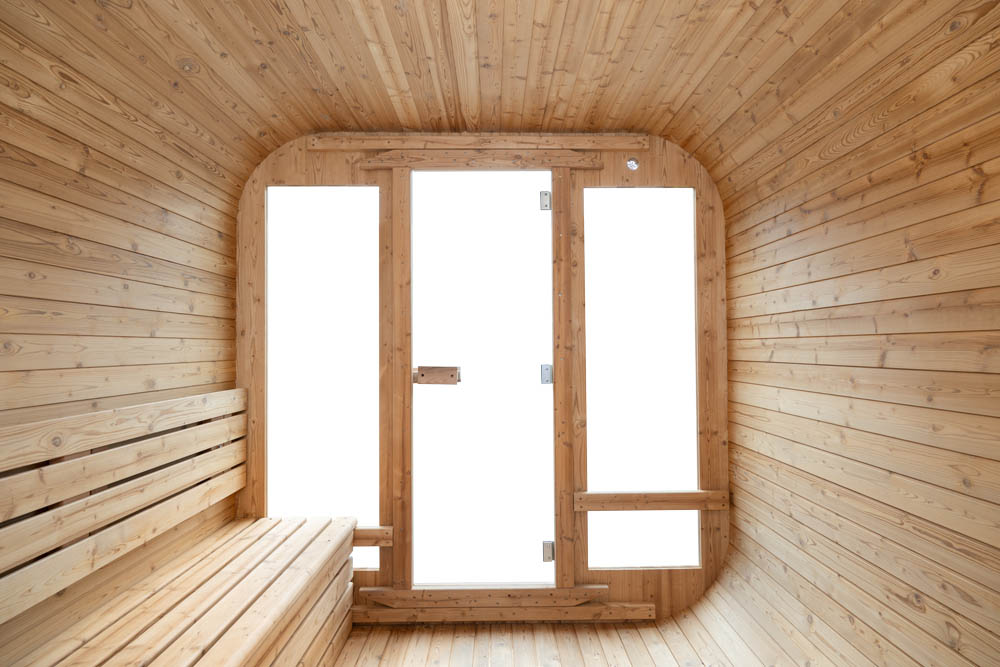 M-SPA - Záhradná sauna štvorcová 300 cm X Ø 210 cm