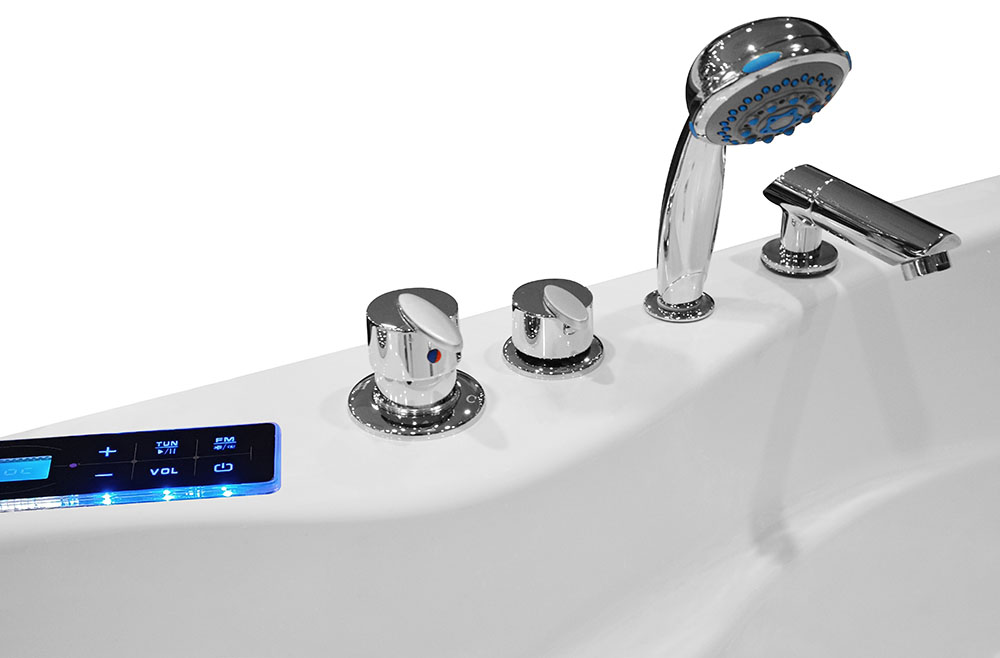 M-SPA - 0207 Kúpeľňová vaňa s hydromasážou 150 x 92 x 53 cm