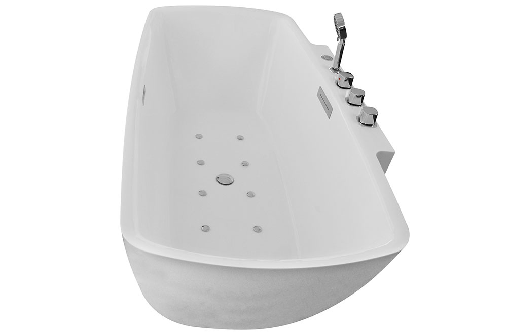 M-SPA - 1701 Voľne stojaca kúpeľňová vaňa SPA s hydromasážou 170 x 85 x 61 cm