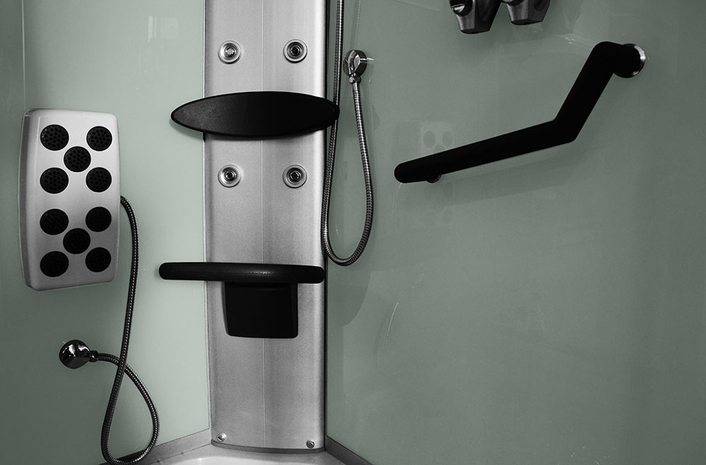 M-SPA - Sprchovací box 8220L s hydromasážou 120 x 85 x 215 cm, ľavá verzia