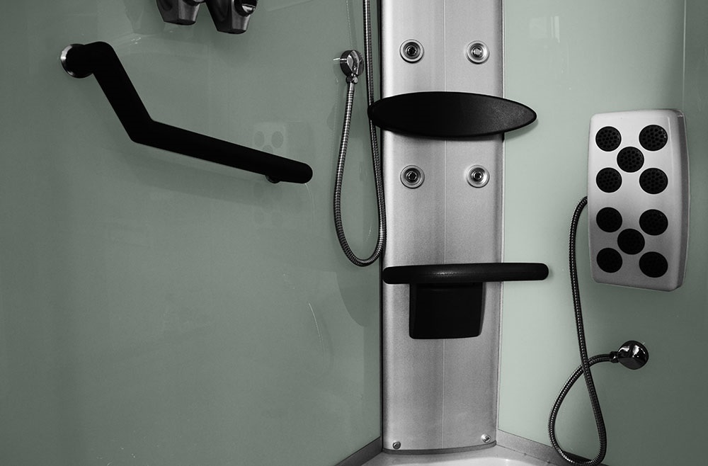 M-SPA - Sprchovací box 8218P s hydromasážou 120 x 85 x 215 cm, pravá verzia