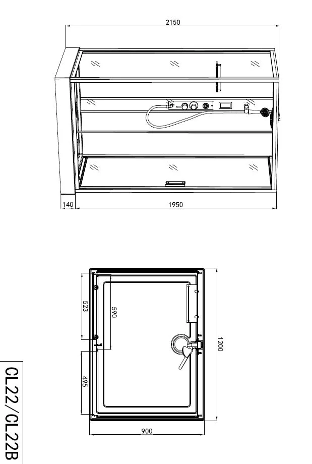 Sanotechnik QuickLine Boston black - Sprchová kabína 90x120x215 cm