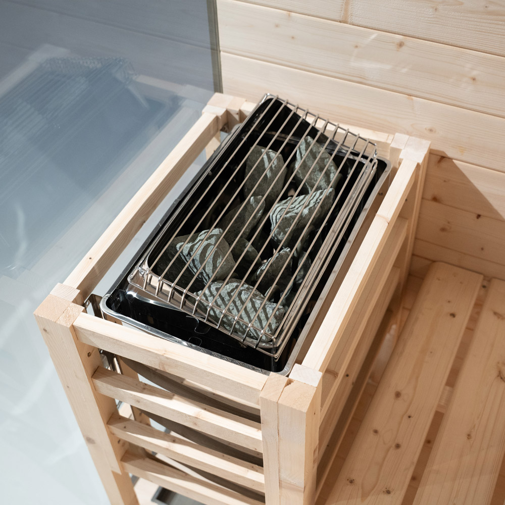 Tradičná sauna SHADOW M - 120 x 120 cm pre 2 osoby
