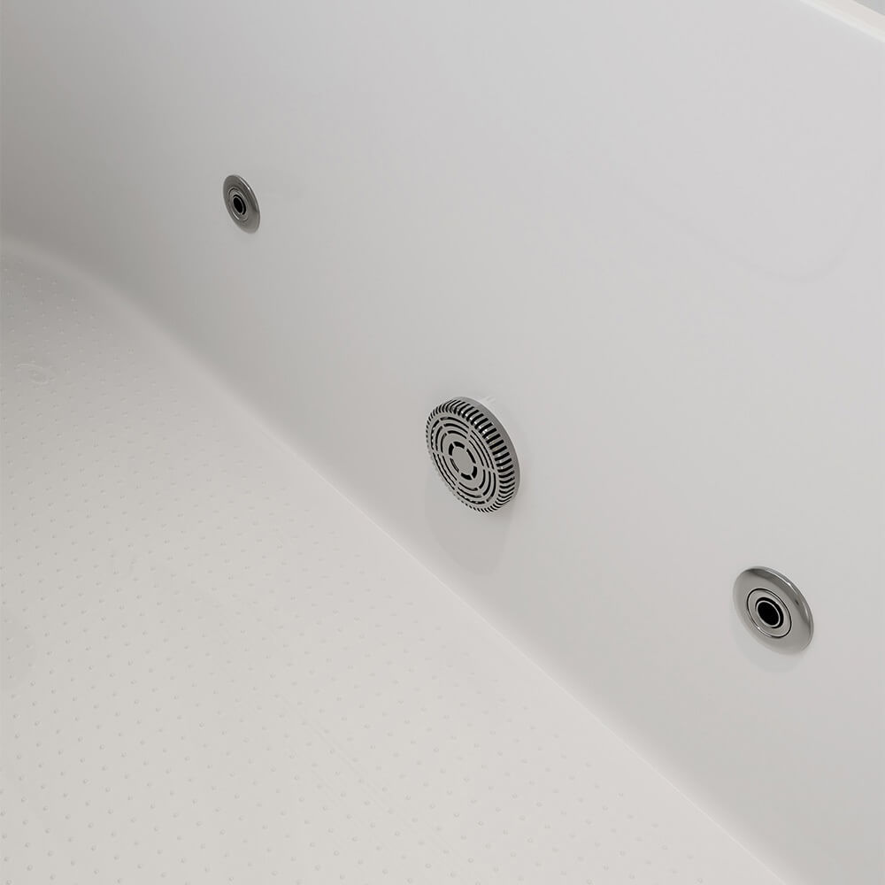 Bezbariérová vaňa s hydromasážou VITAL M - 153 x 76 cm Ľavá