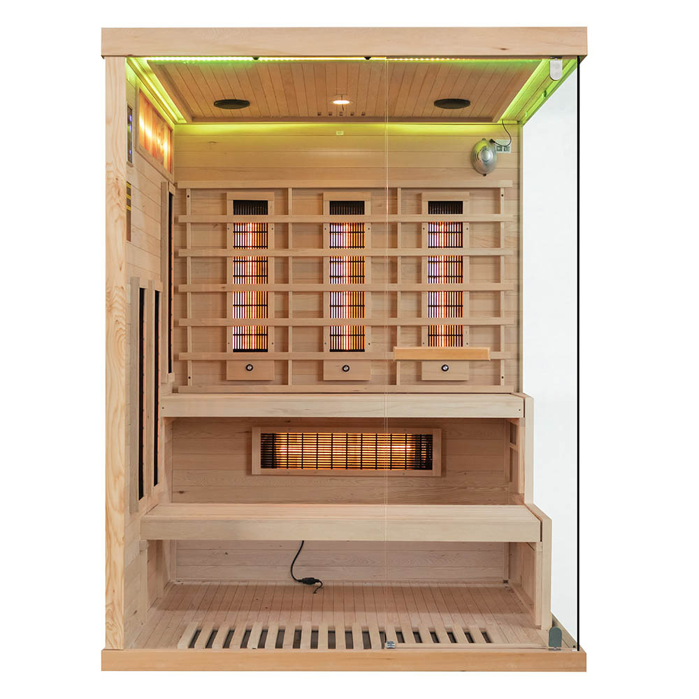M-SPA EP3R Ľavá infrasauna s himalájskymi soľnými kameňmi 150 x 140 x 200 cm