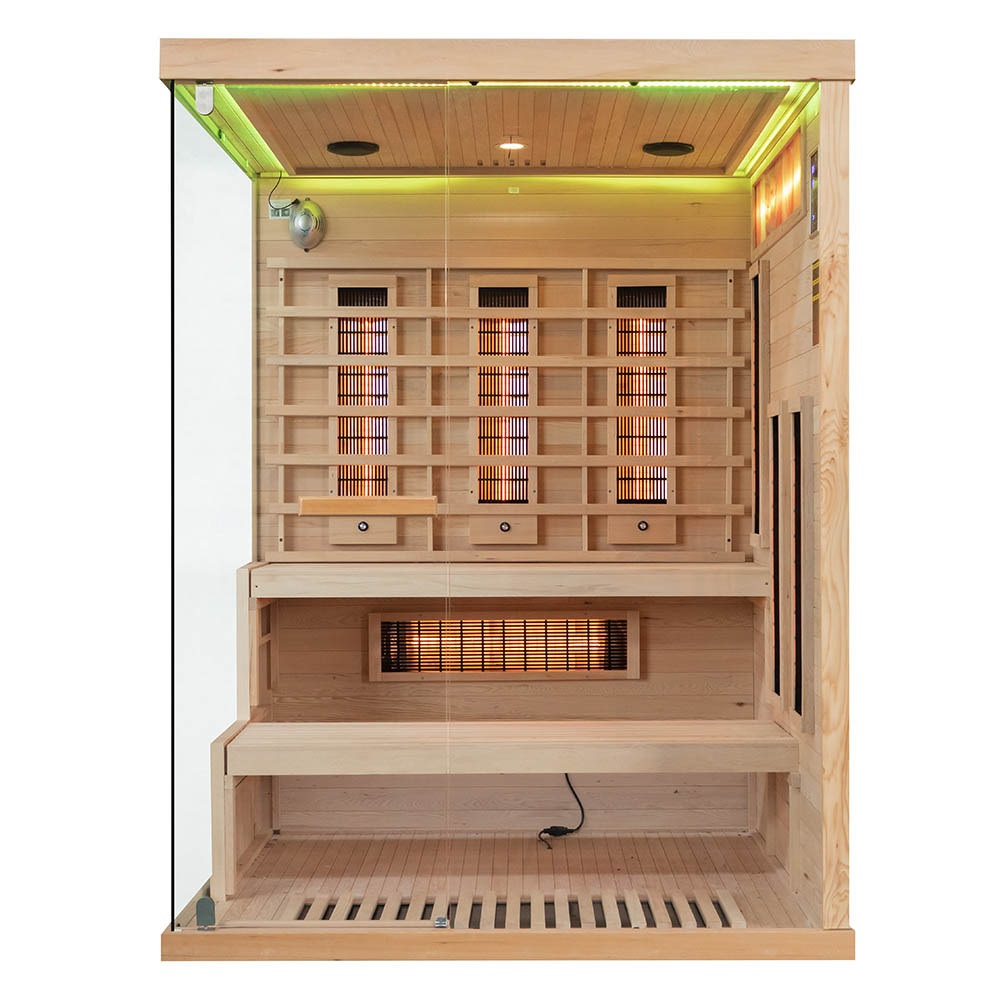 M-SPA EP3R Pravá infrasauna s himalájskymi soľnými kameňmi 150 x 140 x 200 cm