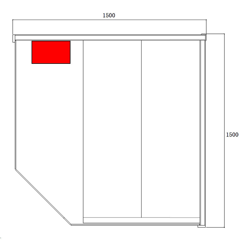 Sucha sauna ARK wood s pecou HARVIA 6kW so solnym kamenom pre 4-5 osôb 150 x 150 x 200 cm