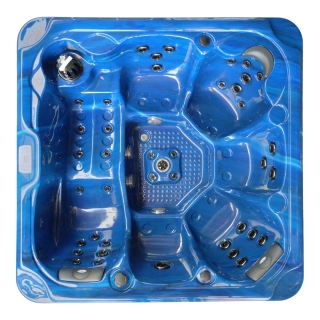 Vonkajšia vírivka pre 6 osôb Sanotechnik Oasis Maxi modrá 210x210cm