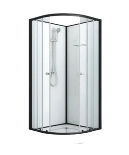 Sanotechnik - BELA 2 - sprchový box štvrťkruh - 90x90x204 cm