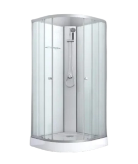 Sanotechnik - IDEA 1 - sprchový box štvrťkruhový - 80 x 80 x 204 cm