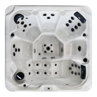 Vonkajšia vírivka pre 6 osôb Sanotechnik Oasis Maxi biela 210x210cm