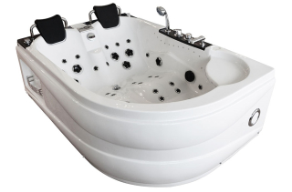 M-SPA 1062 Ľavá kúpeľňová vaňa s hydromasážou 180 x 120 x 61 cm