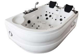 M-SPA 1062 Pravá kúpeľňová vaňa s hydromasážou 180 x 120 x 61 cm