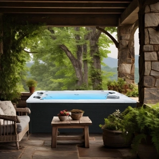 Vonkajšia vírivka pre 3 osoby Sanotechnik Diablo biela 210x160cm