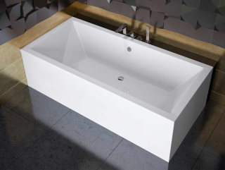 Besco QUADRO - akrylátová vaňa 165x75 cm (#WAQ-165-PK)