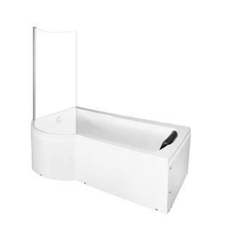 M-SPA - Ľavá vaňa s SPA zástenou 170 x 85 x 195 cm