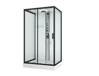 Sanotechnik QuickLine Boston black - Sprchová kabína 90x120x215 cm
