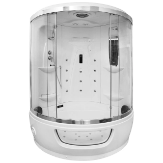 M-spa kabínová vaňa s hydromasážou a saunovou funkciou 1549, 2 osoby, 135x135x220cm