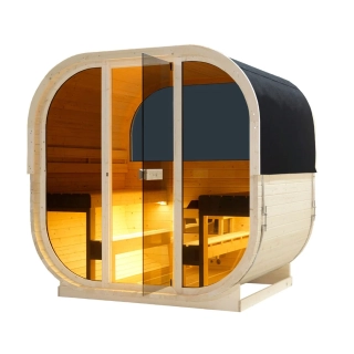 HANKO Vonkajšia sauna pre 6 osôb 210x180x210 cm