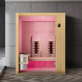 Kombinovaná infra a fínska sauna ALASKA pre 2 osoby