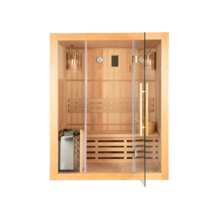 Tradičná sauna SKYLINE L - 150 x 120 cm pre 3 osoby